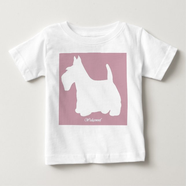 Camiseta Wedgewoof Scottish Terrier Pink (Frente)