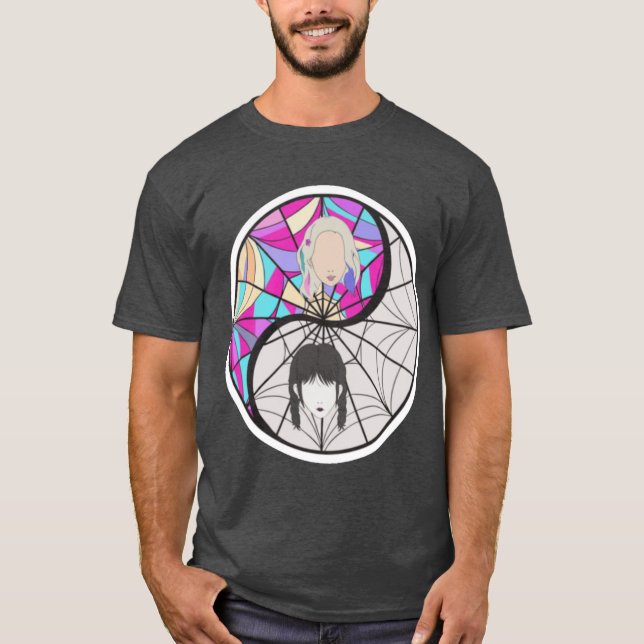 Camiseta Wednesday Addams qualidade premium retrô (Frente)