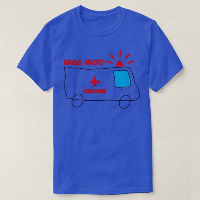Camiseta Wee Wee Woo Ambulance (Frente do Design)