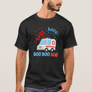 Camiseta Wee Woo Boo Bus Ambulance Ems Emt Paramédico