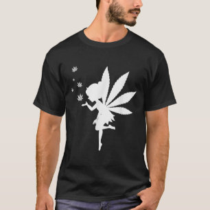 Camiseta Weed Fairy Fantasy Leaf Stoner Pote Smoker