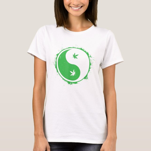 Camiseta Weed Yin Yang (Frente)