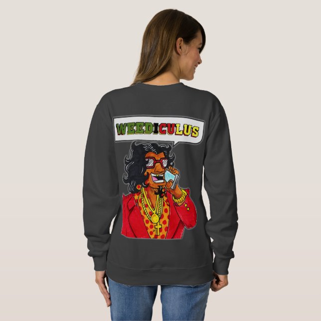 Camiseta Weediculus Long Sleeve Womens (Parte Traseira Completa)