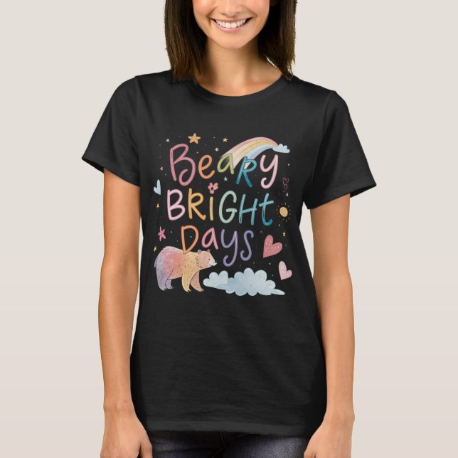 Camiseta Weekend Forecast: Camping with Bears (Frente)