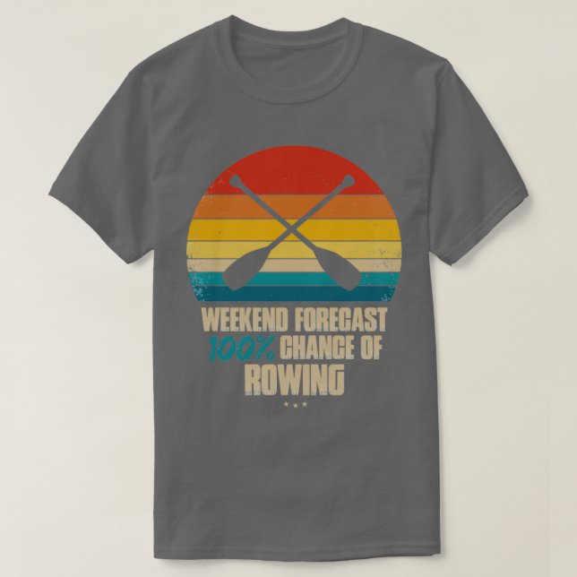 Camiseta Weekend Forecast Rowing (Frente do Design)