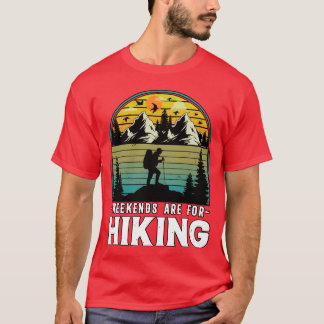Camiseta Weekends Are For Hiking Nature Camping boy