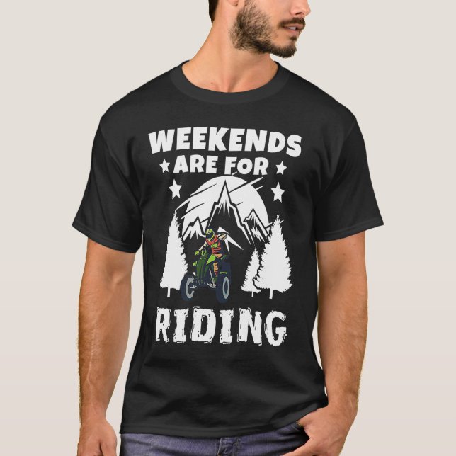 Camiseta Weekends Are Riding 4 Wheeling ATV Side by Sides (Frente)
