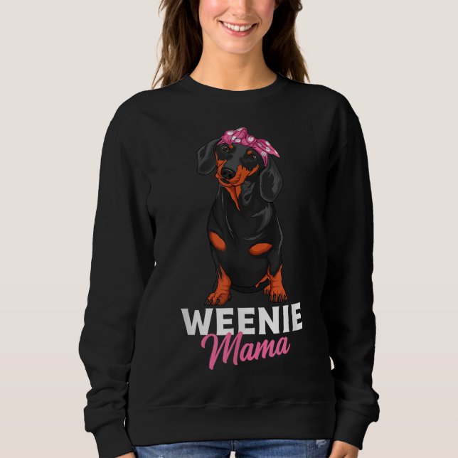 Camiseta Weenie Mama Cute Dachshund Lover Weiner (Frente)