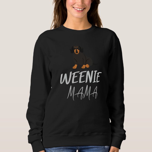 Camiseta Weenie Mama  Dogs Pets  Parent Fan Breeds Friends (Frente)