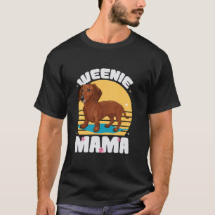 Camiseta Weenie Mama Funny Dachshund Mãe Weenie Dog Wiener