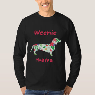 Camiseta Weenie Mama Wire Long Haired Dachshund
