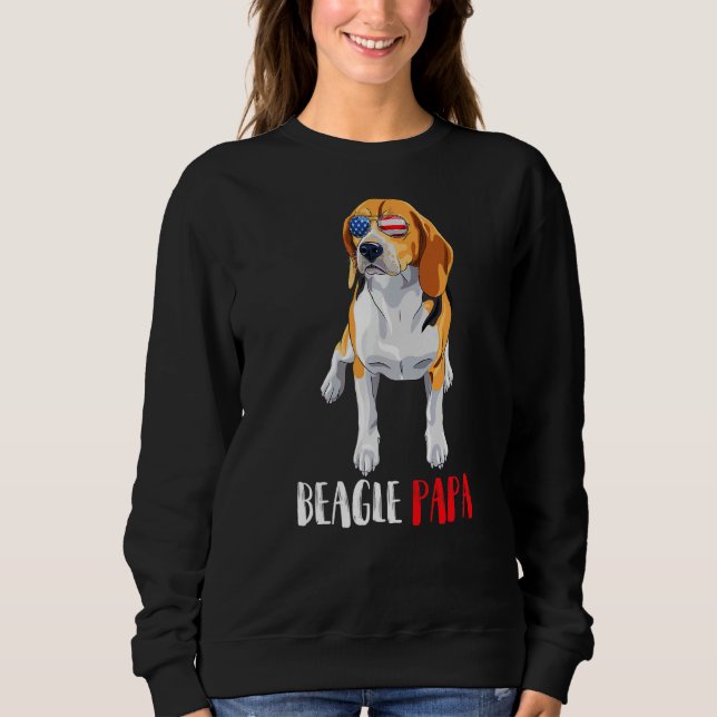 Camiseta Weenie Papa Beagle Pai Beagle Beagle (Frente)
