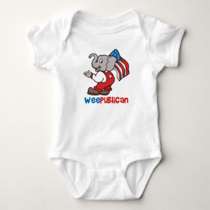 Camiseta WeePublican e bandeira