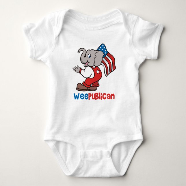 Camiseta WeePublican e bandeira (Frente)