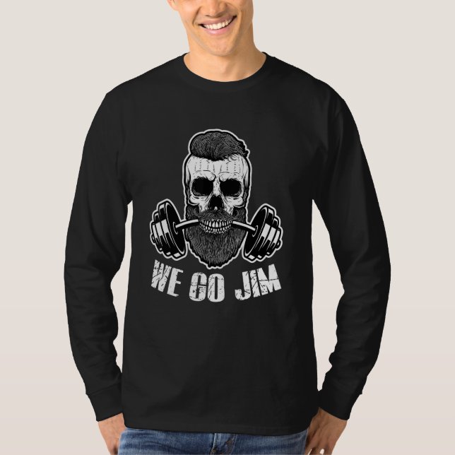 Camiseta WeGoJim Bro Culture Gym Workout Beard Pump Fitness (Frente)