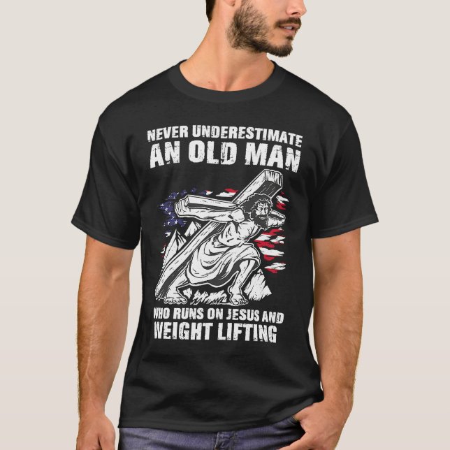 Camiseta Weight Lifting Dad Christian Weight Training Grand (Frente)