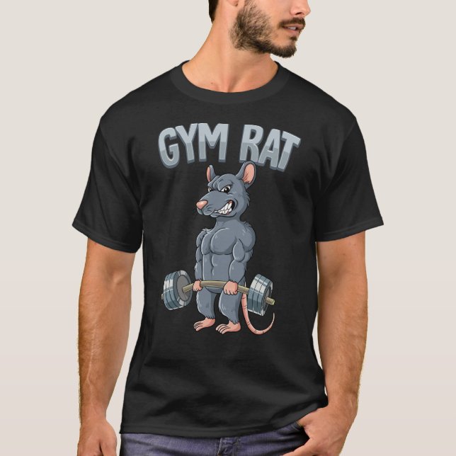 Camiseta Weight Training Deadlift Gym Rat (Frente)
