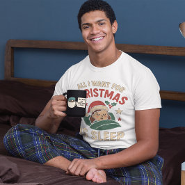 Camiseta Weihnachten: Schlaf Ist Alles