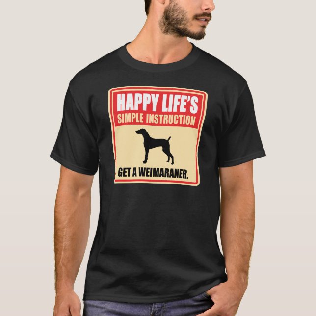 Camiseta Weimaraner (Frente)