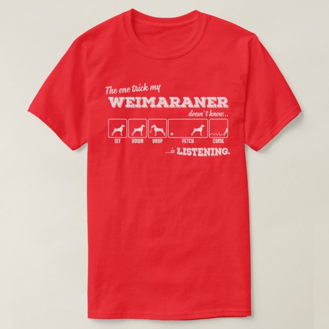 Camiseta Weimaraner 3 (Frente do Design)