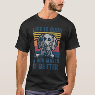 Camiseta Weimaraner Cachorro Weimaraner Cachorro Pai Mãe Ho