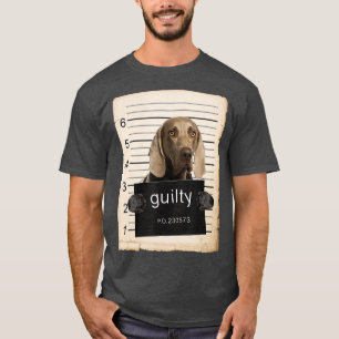 Camiseta Weimaraner Caneca de cão baleada com cão mau