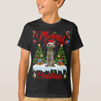 Weimaraner Dog Luzes Xmas Papais noeis de árvore W
