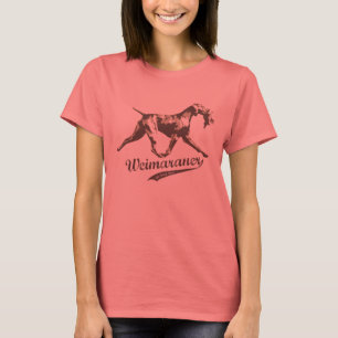 Camiseta Weimaraner o fantasma cinzento