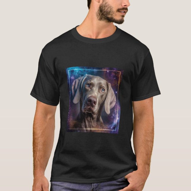Camiseta Weimaraner Space (Frente)