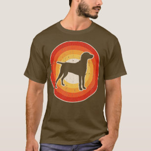 Camiseta Weimaraner Sunset Retro para Homens Meninas K