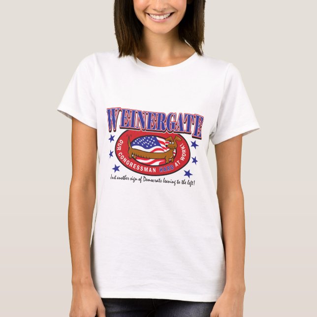 Camiseta Weinergate - o Congressmans Weiner (Frente)