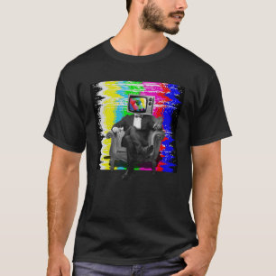 Camiseta Weircore Aestic TV Head Surreal Kidcore Dreamc