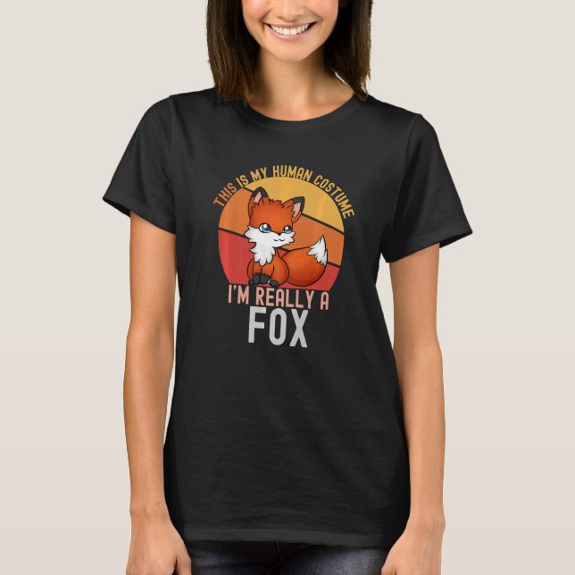 Camiseta Weird This is My Human Costume I'm Really A Fox  M (Frente)