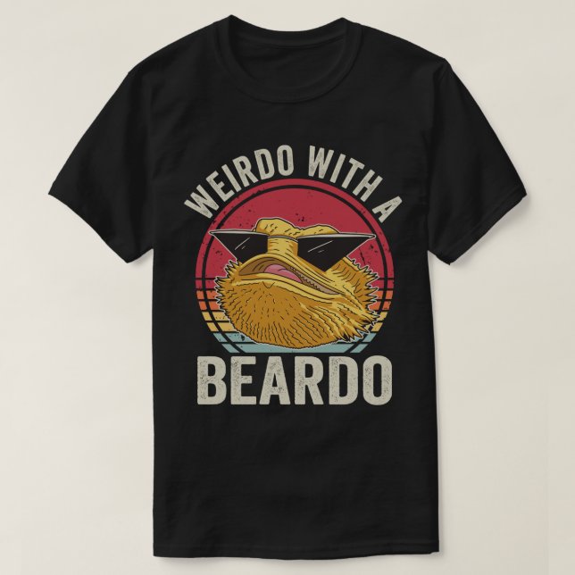 Camiseta Weirdo com um dragão barbudo (Frente do Design)