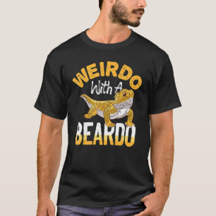 Camiseta Weirdo Com Um Dragão De Barba Enfiado Engraçado_1