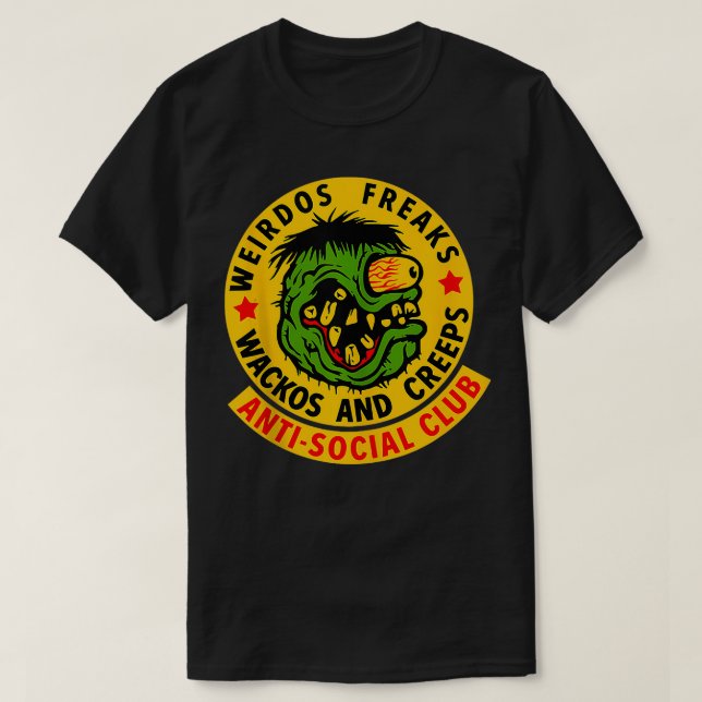 Camiseta Weirdos Wackos e Crepes (Frente do Design)