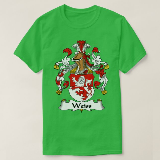 Camiseta Weiss Coat of Arms Family Crest  (Frente do Design)