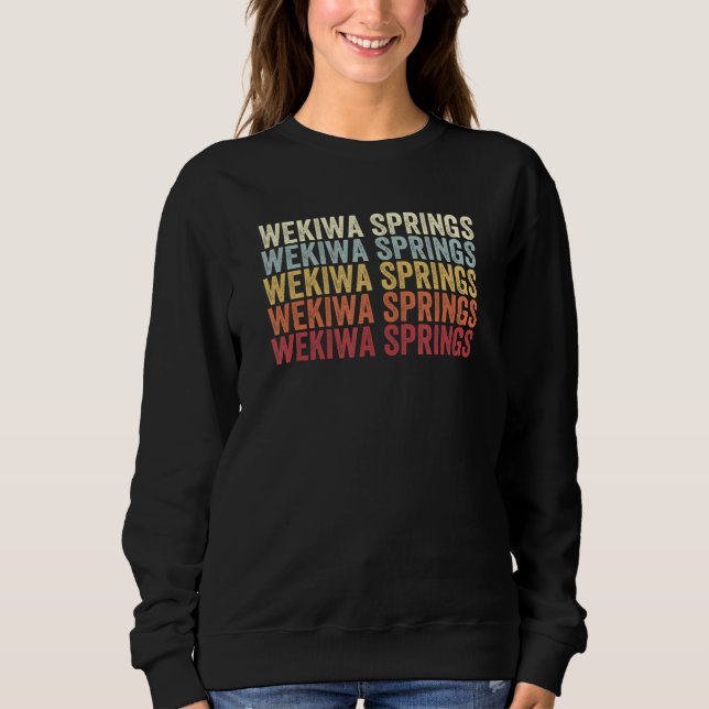 Camiseta Wekiwa Springs Florida Wekiwa Springs FL Retro Vin (Frente)