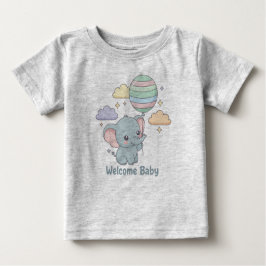 Camiseta Welcome Baby Elephant Design