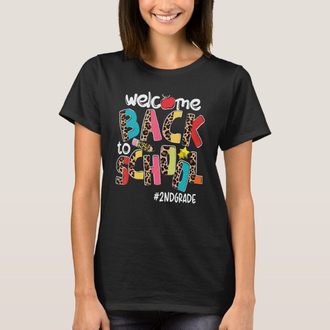 Camiseta Welcome Back To School 2nd Grade Back To School (Frente)