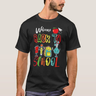 Camiseta Welcome Back To School Cute Kids Teachers Students