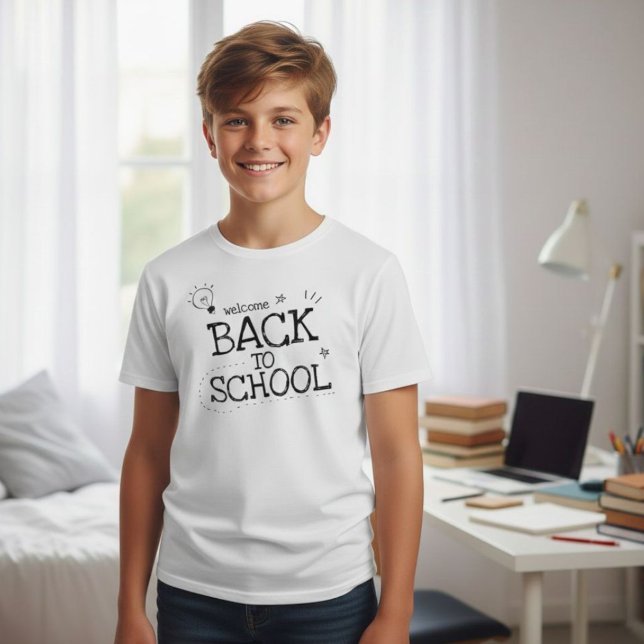 Camiseta Welcome back to school, first day of school, back  (Criador carregado)