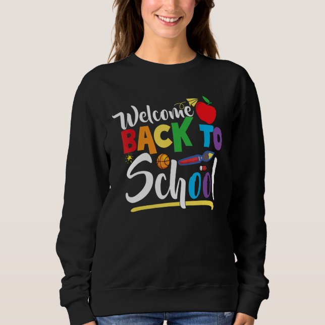 Camiseta Welcome Back To School First Day of School Teacher (Frente)