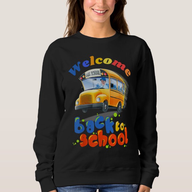 Camiseta Welcome Back to School School Bus Driver Boys girl (Frente)