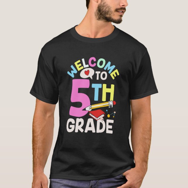 Camiseta Welcome To 5Th Grade Class Pupil Grader School (Frente)