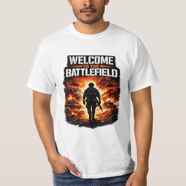 CAMISETA WELCOME TO BATTLEFIELD (Frente)