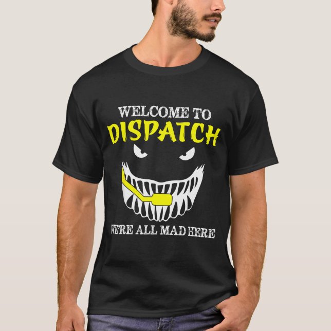 Camiseta Welcome To Dispatch Funny 911 Dispatch Halloween S (Frente)
