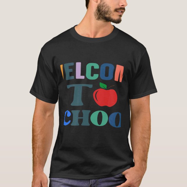Camiseta Welcome To School Back To School (Frente)