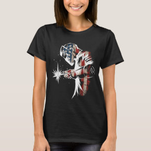 Camiseta Welder American Flag USA Patriotic Welder Gift