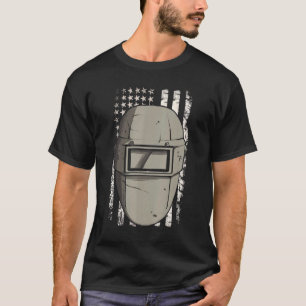 Camiseta Welder American Flag Usa Patriotic Welder Mask